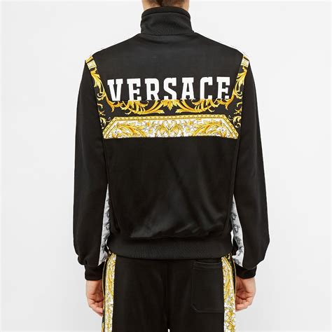 versace jacket black gold